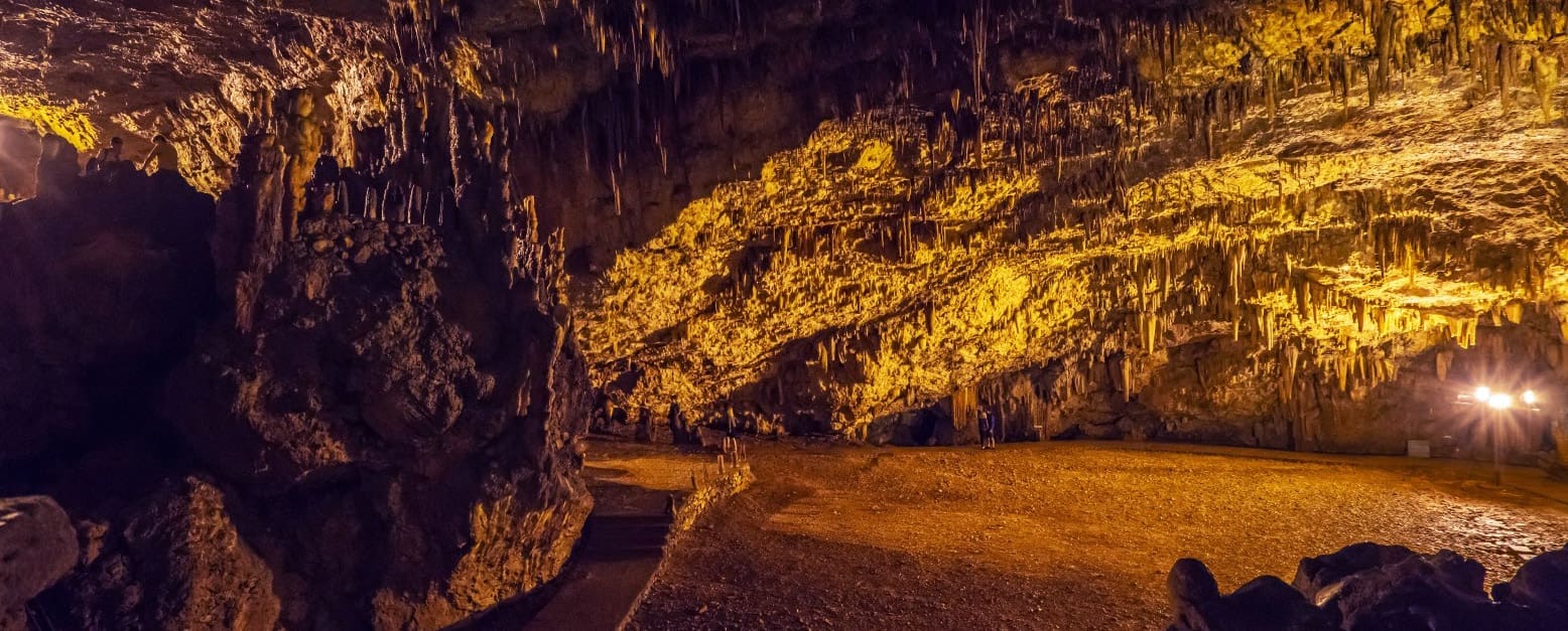 Apotheosis Hall at Drogarati Cave Kefalonia large cavern chamber known for acoustics